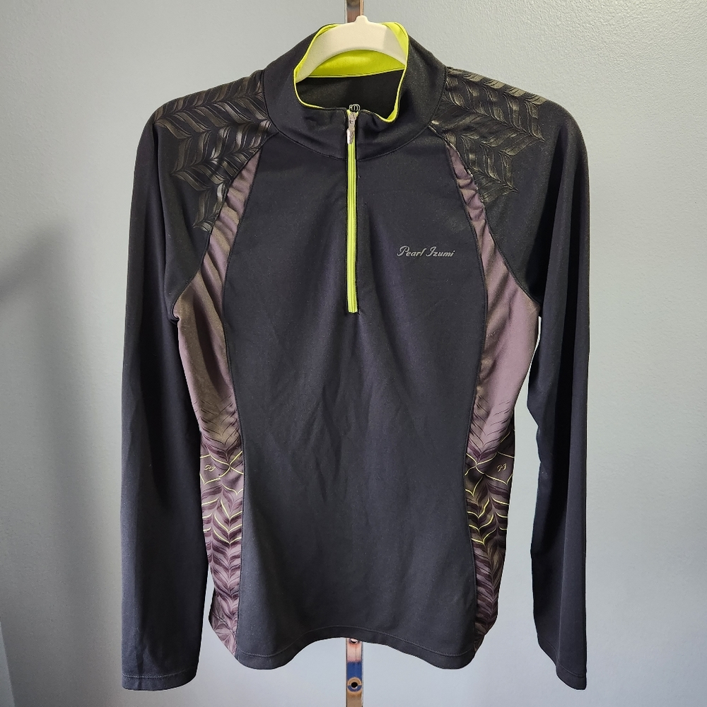 Pearl Izumi Long Sleeve Lightweight Cycling Jersey Biking Black Women's Medium M